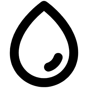 Drop Bold Icon from Phosphor Bold Set