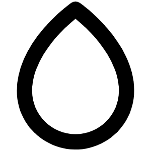 Drop Simple Bold Icon from Phosphor Bold Set