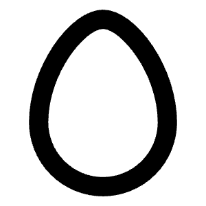 Egg Bold Icon from Phosphor Bold Set