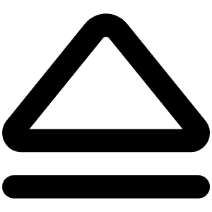 Eject Simple Bold Icon from Phosphor Bold Set