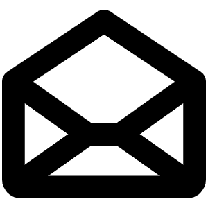 Envelope Open Bold Icon from Phosphor Bold Set