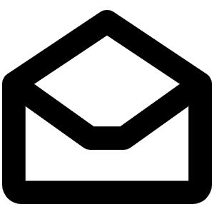 Envelope Simple Open Bold Icon from Phosphor Bold Set