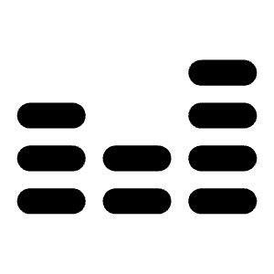 Equalizer Bold Icon from Phosphor Bold Set