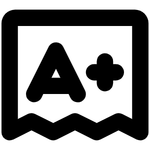 Exam Bold Icon from Phosphor Bold Set