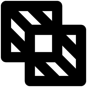 Exclude Square Bold Icon from Phosphor Bold Set