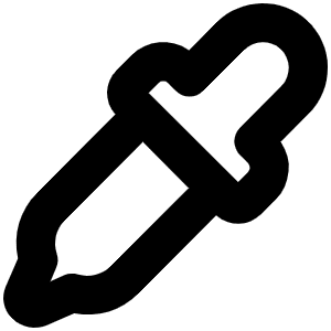 Eyedropper Bold Icon from Phosphor Bold Set