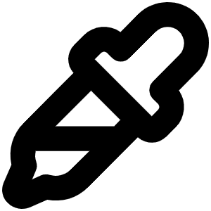 Eyedropper Sample Bold Icon from Phosphor Bold Set