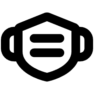 Face Mask Bold Icon from Phosphor Bold Set