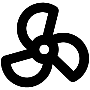 Fan Bold Icon from Phosphor Bold Set