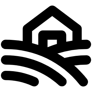 Farm Bold Icon from Phosphor Bold Set