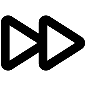 Fast Forward Bold Icon from Phosphor Bold Set