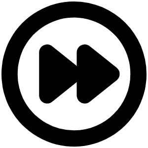 Fast Forward Circle Bold Icon from Phosphor Bold Set