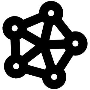 Fediverse Logo Bold Icon from Phosphor Bold Set