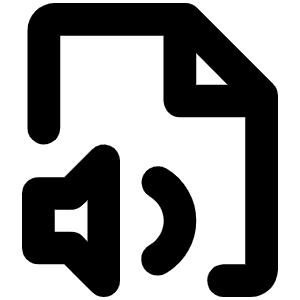 File Audio Bold Icon from Phosphor Bold Set