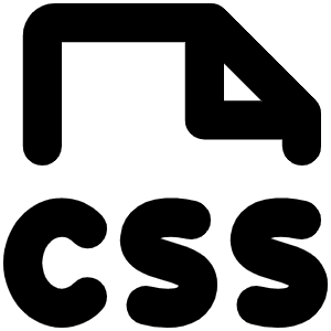 File Css Bold Icon from Phosphor Bold Set