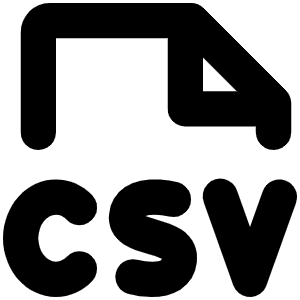 File Csv Bold Icon from Phosphor Bold Set