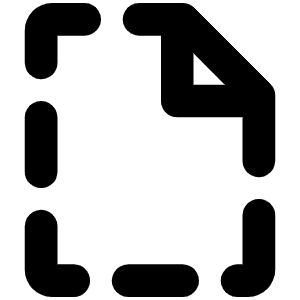File Dashed Bold Icon from Phosphor Bold Set