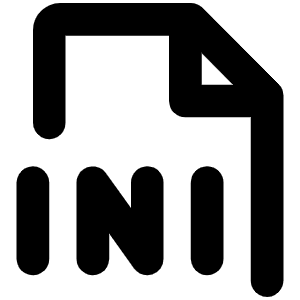 File Ini Bold Icon from Phosphor Bold Set