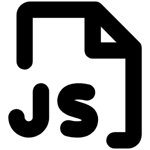 File Js Bold Icon from Phosphor Bold Set