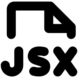 File Jsx Bold Icon from Phosphor Bold Set