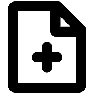 File Plus Bold Icon from Phosphor Bold Set