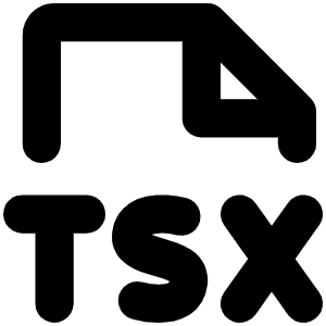 File Tsx Bold Icon from Phosphor Bold Set