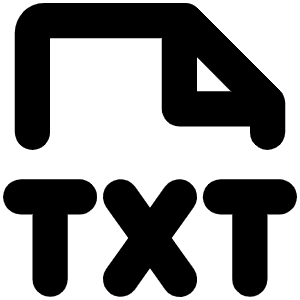 File Txt Bold Icon from Phosphor Bold Set