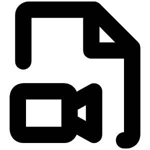 File Video Bold Icon from Phosphor Bold Set