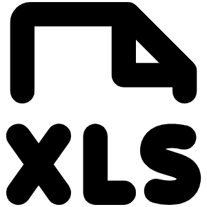 File Xls Bold Icon from Phosphor Bold Set