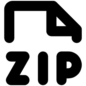 File Zip Bold Icon from Phosphor Bold Set
