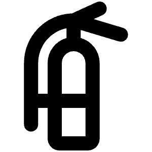 Fire Extinguisher Bold Icon from Phosphor Bold Set