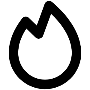 Fire Simple Bold Icon from Phosphor Bold Set