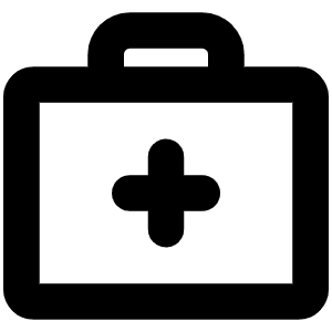 First Aid Kit Bold Icon from Phosphor Bold Set