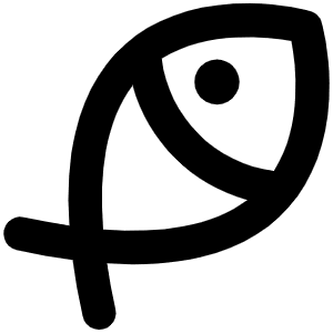 Fish Simple Bold Icon from Phosphor Bold Set