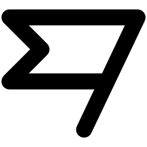 Flag Banner Bold Icon from Phosphor Bold Set