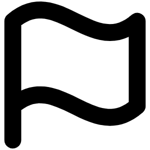 Flag Bold Icon from Phosphor Bold Set