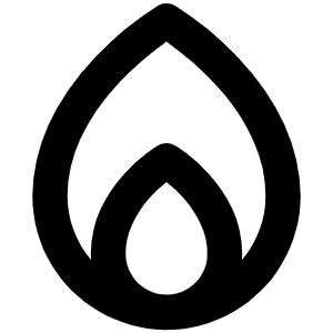 Flame Bold Icon from Phosphor Bold Set
