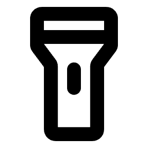Flashlight Bold Icon from Phosphor Bold Set
