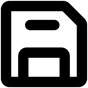 Floppy Disk Bold Icon from Phosphor Bold Set
