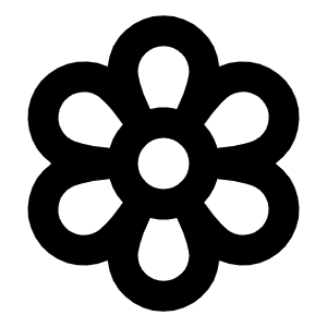 Flower Bold Icon from Phosphor Bold Set