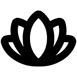 Flower Lotus Bold Icon from Phosphor Bold Set