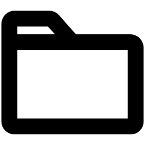 Folder Bold Icon from Phosphor Bold Set
