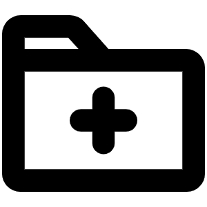 Folder Plus Bold Icon from Phosphor Bold Set