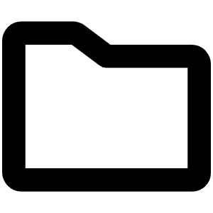 Folder Simple Bold Icon from Phosphor Bold Set