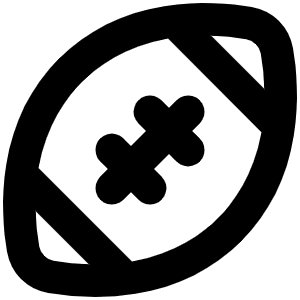 Football Bold Icon from Phosphor Bold Set