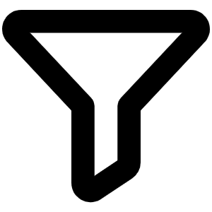Funnel Bold Icon from Phosphor Bold Set