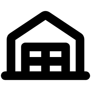 Garage Bold Icon from Phosphor Bold Set