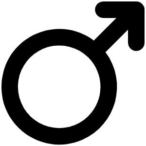 Gender Male Bold Icon from Phosphor Bold Set