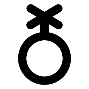 Gender Nonbinary Bold Icon from Phosphor Bold Set