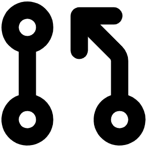 Git Pull Request Bold Icon from Phosphor Bold Set